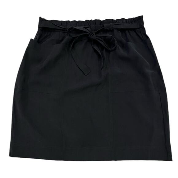 NWT DOWNEAST CLEO PAPER BAG WAIST SKIRT BLACK Women’s Size XL - Picture 1 of 12